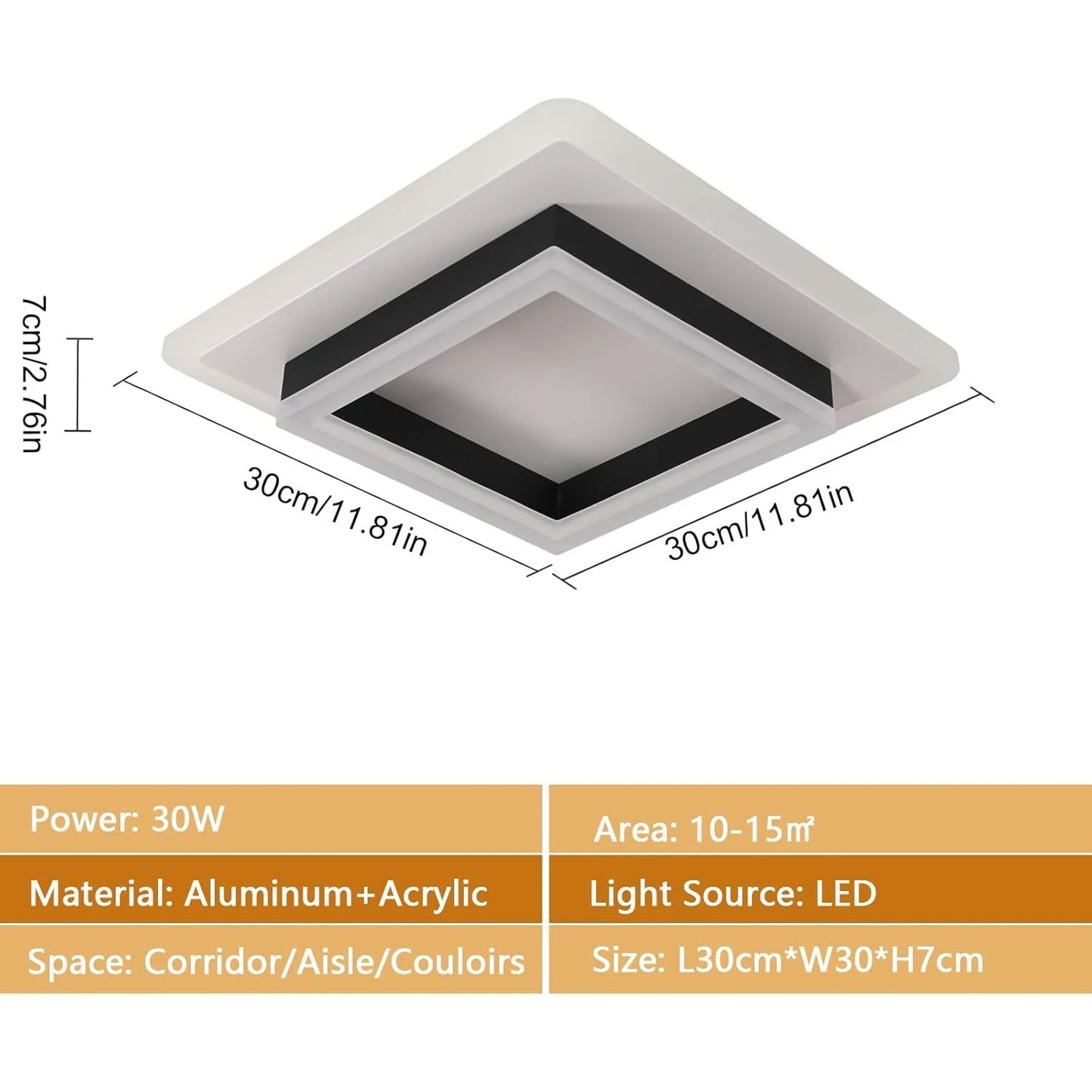 Light Modern Ceiling Lamps,30W LED
